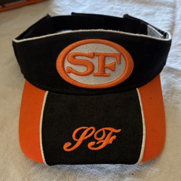 Sam’s Cap Other - SF Black and Orange Men's Visor